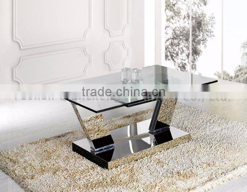 glass coffee table set center table design living room furniture
