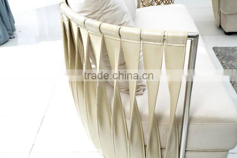 2016 luxury stainless steel sofa / sofa for wholesale SF067