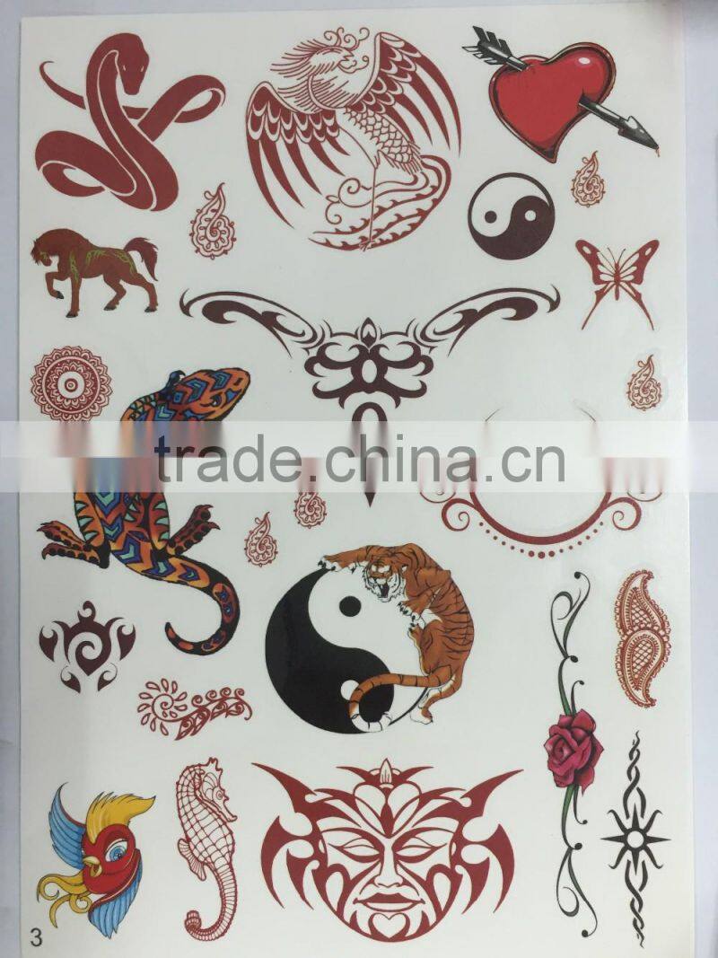 Water Transfer Waterproof Temporary Tattoo Sticker Body Art Sexy Product