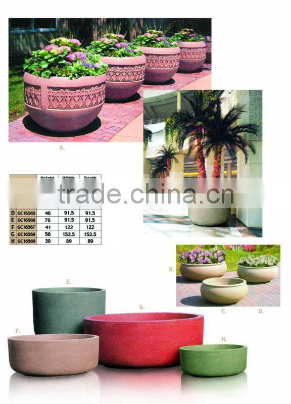 Home garden deco PW-113 antique flowerpot vase fruit bowl basin