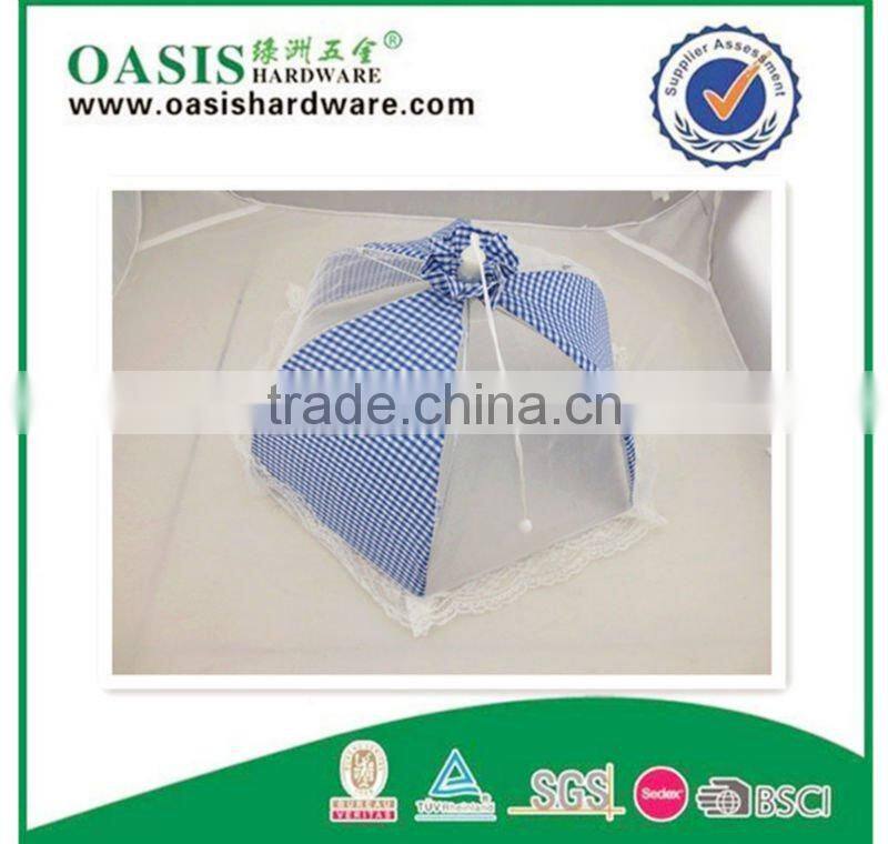 folding food cover 4 sides mesh polyester food cover Net food cover,mesh food cover,dish cover food umbrellas