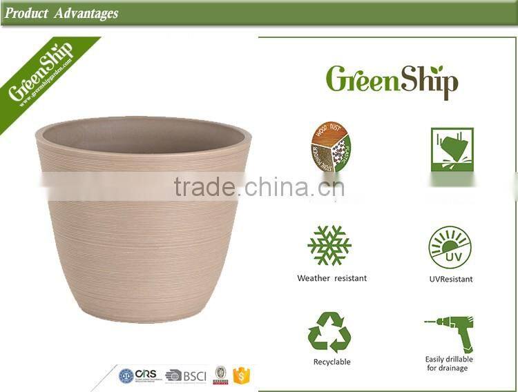 Decorative Garden mini Terracotta Pots Wholesale From Greenship/ 20 years lifetime/ lightweight/ UV protection/ eco-friendly