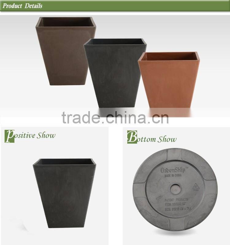 Decorative Garden Plastic Planter From Greenship/ UV protection/ eco-friendly