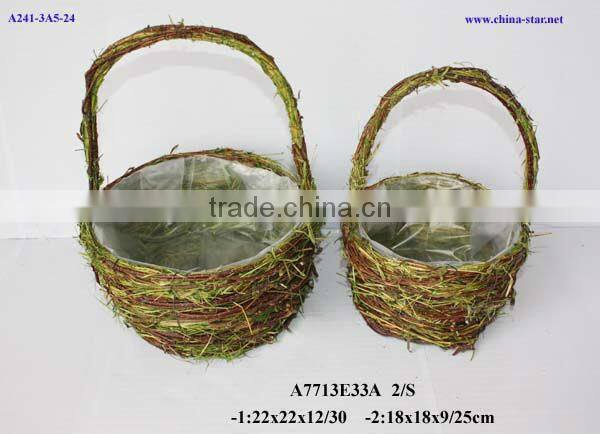 cheap wicker baskets for flower decoration