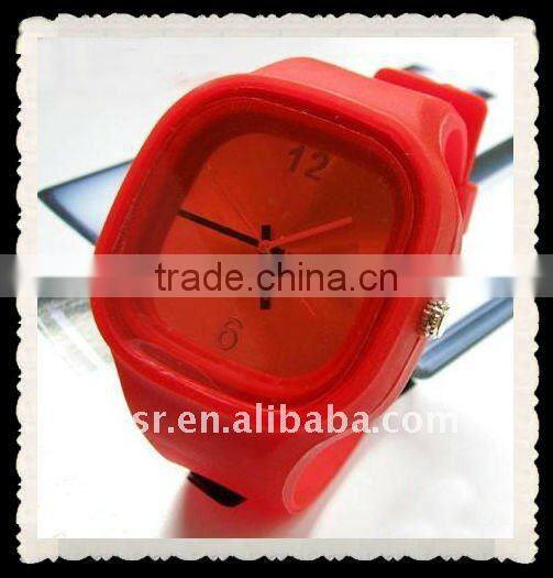 Fashionable and fancy silicone jelly watch