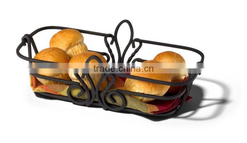 Fast Food Metal Wire Bread Storage Basket