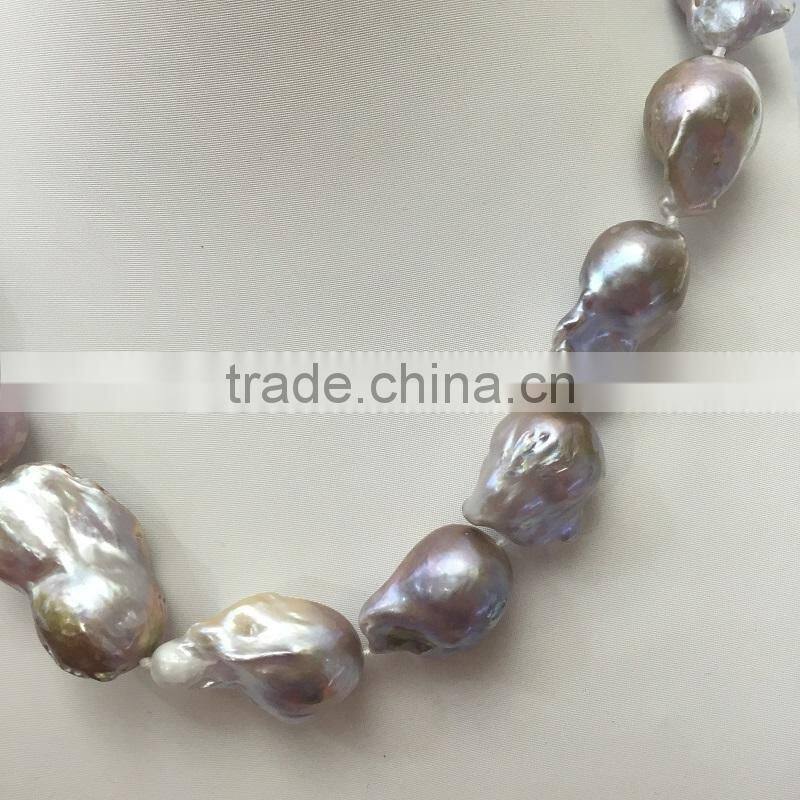 17-18mm baroque freshwater pearl necklace