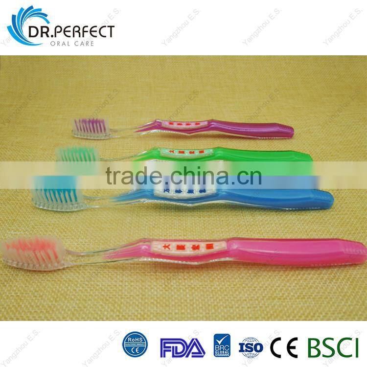 China Style Toothbrush For Adult Age Group Crystal Handle Tooth Brush