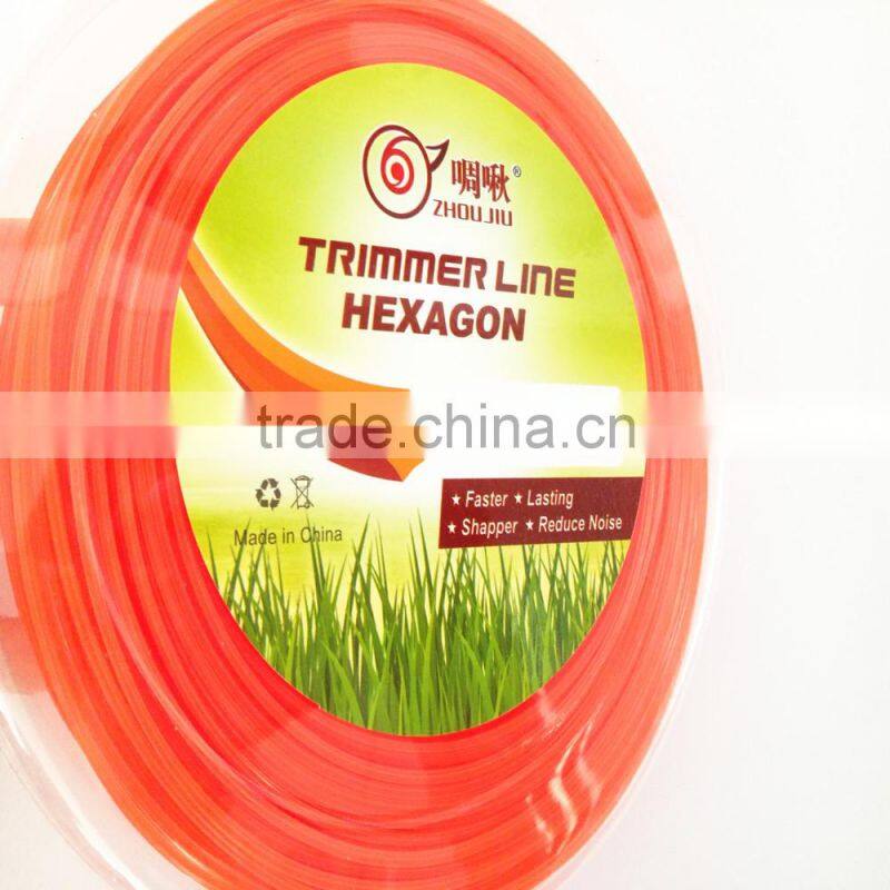 Famous brand zhoujiu hexagon trimmer line ,welcome to buy