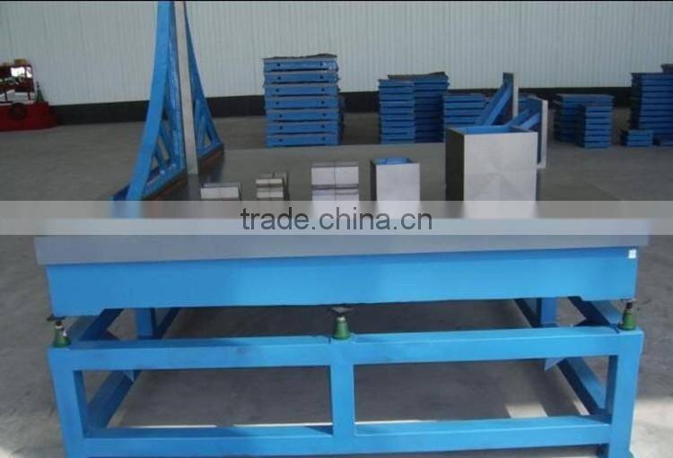 High Flatness Accuracy Various Inspections Cast Iron T Slot Bed Plate