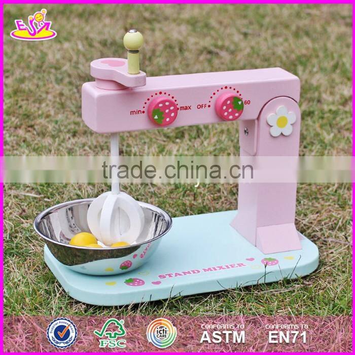 2017 New products children pretend play wooden toy set make a cake W10D013