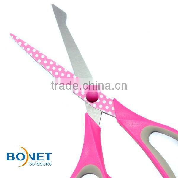 SST0050-5P/6P,SST0051-7P,SST0052-8P round dot pattern office selling scissors