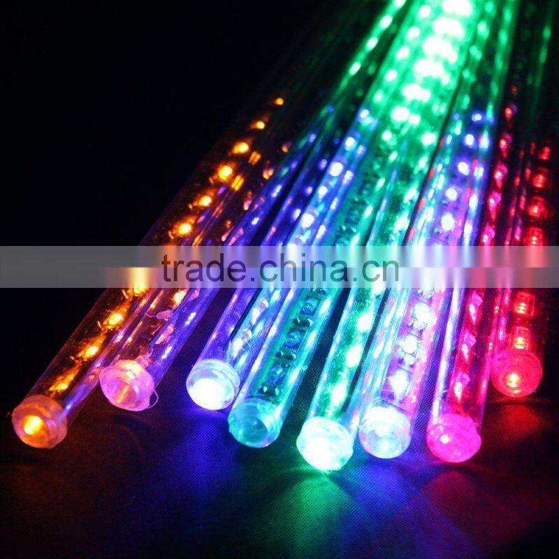 2016 new arrival 50CM 240LED Meteor Shower Rain Tube Christmas Light Wedding Party Garden Xmas String Outdoor Holiday Lighting