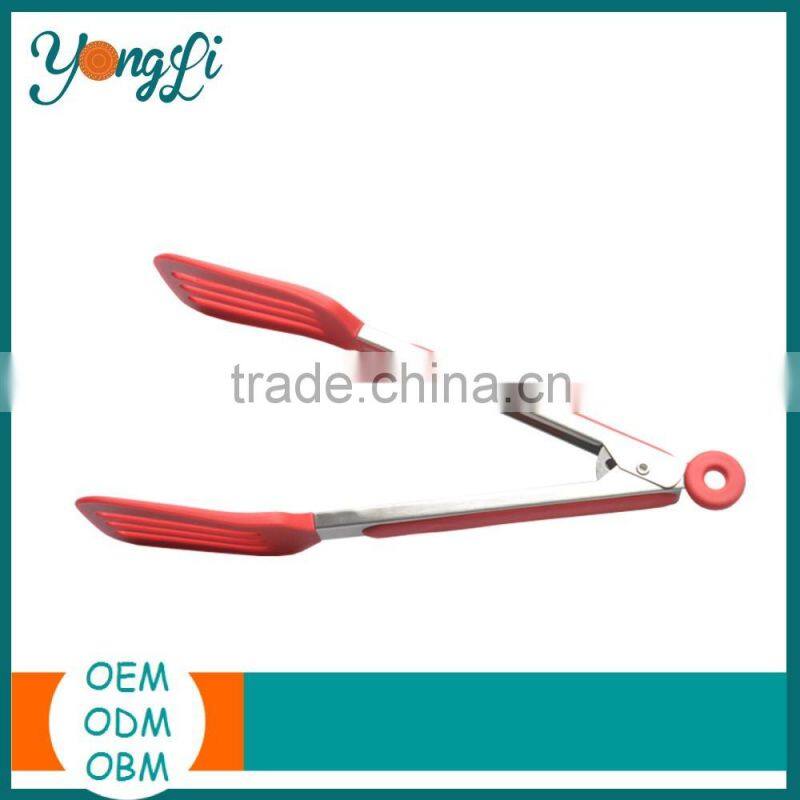 Food Grade Stainless Steel Kitchen Silicone Meat Tong