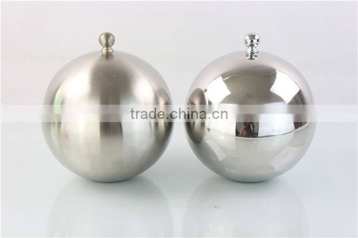 Spherical Stainless Steel Ice Bucket Ice Container With Lid