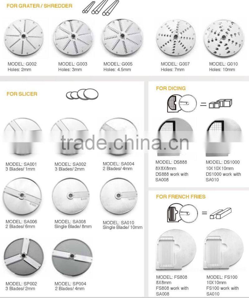 Commercial industrial kitchen electric vegetable slicer/vegetable cutter