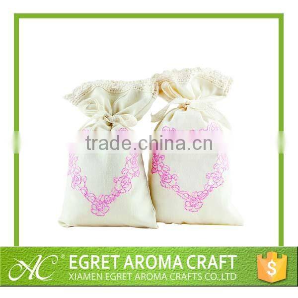 2015 home and closet air freshener cotton bag hanging non-woven package botanical sachet