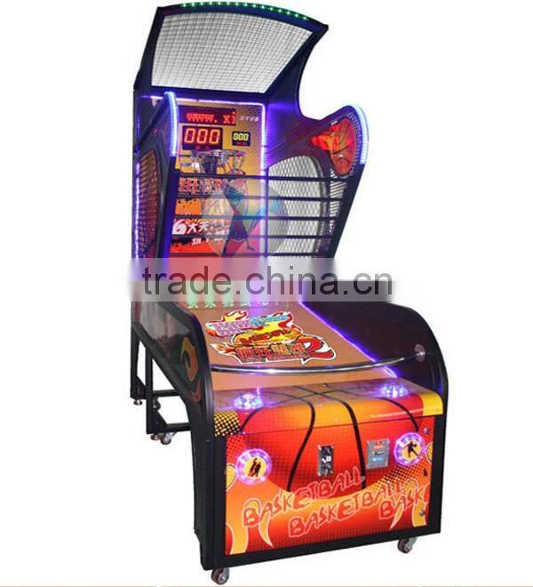 kids coin operated arcade amusement basketball game machine/luxurious basketball game machine for sale