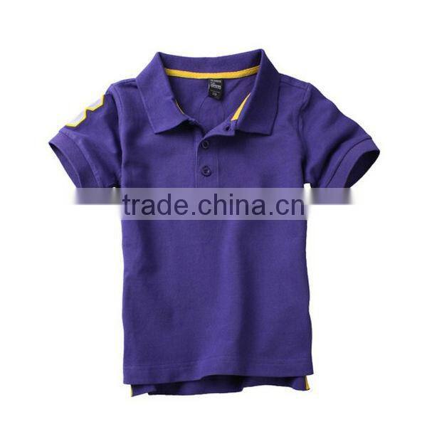 Wholesale bright color 100% cotton child clothing kids china factory polo shirts