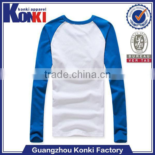 bule sleeve white women long sleeve t shirts