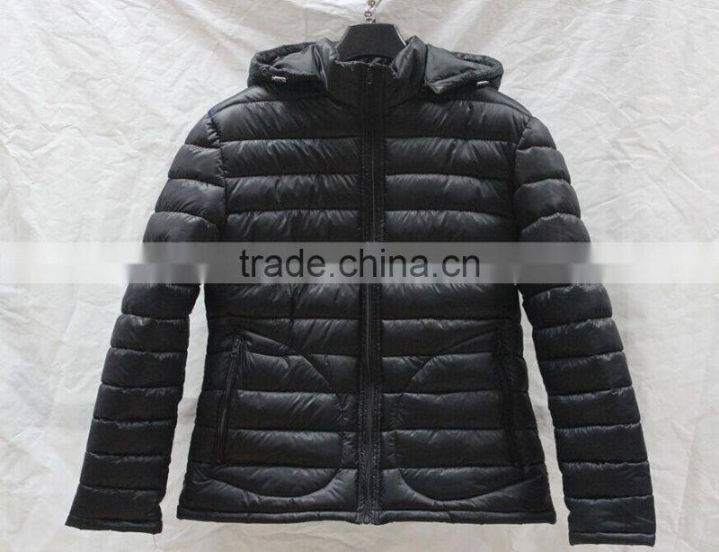 Hot sale winter coat women padded jacket zip up