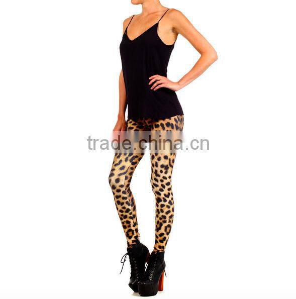 custom women gym shorts and tops dry fit and skinny polyester AOP F/L legging