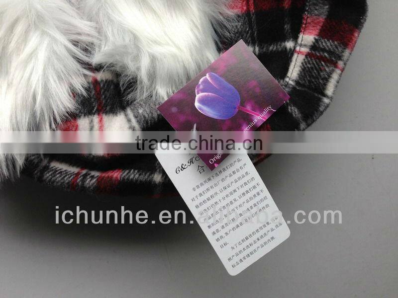 computer machine and hand made red lovely girl's fashion cute children knitted hats factory