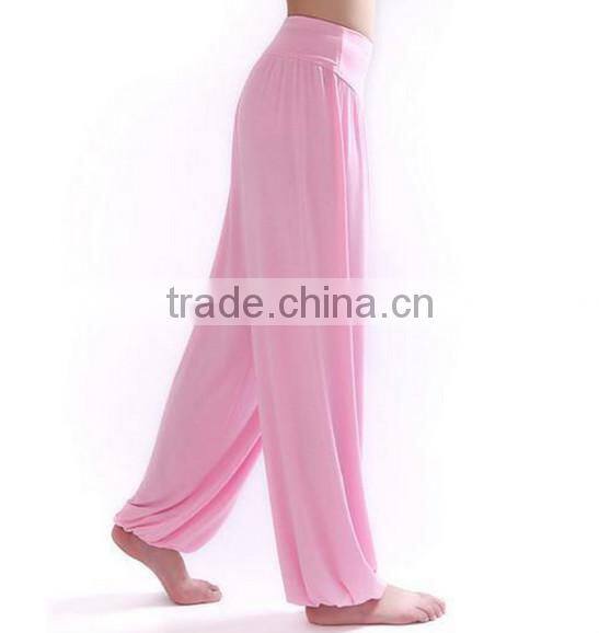 OEM bulking buy closed bottom polyester/cotton yarn custom women yoga pants wholesale