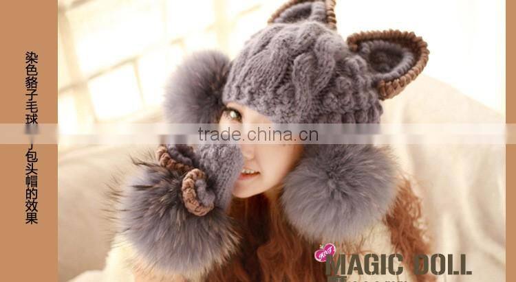 100% Real Raccoon Fur Pom Pom Keychain Fluffy Fur Balls Genuine Fur Pompons for Bag Hats Cap Scarf Gloves with Buttons
