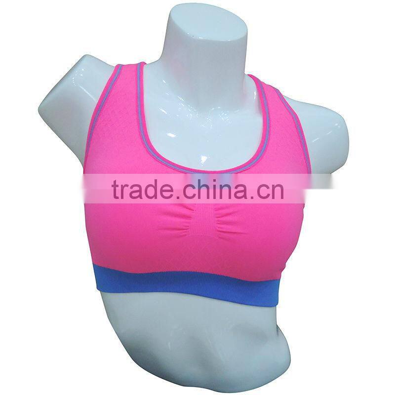 Hot sale seamless woman underwear fitness bra lingerie wholesale ladies sport bra
