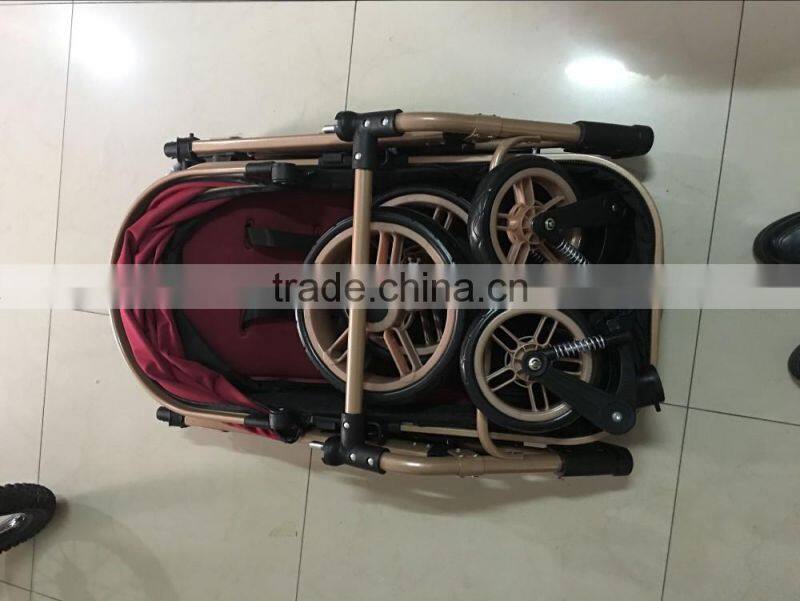 China baby stroller manufacturer 2017 new design high landscape and easy foldable baby pram /Baby Stroller 3 in 1