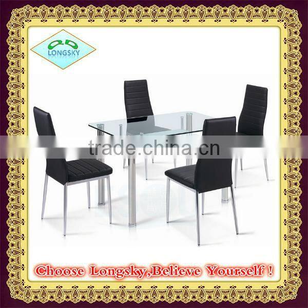 high quality modern design cheaper glass dining table