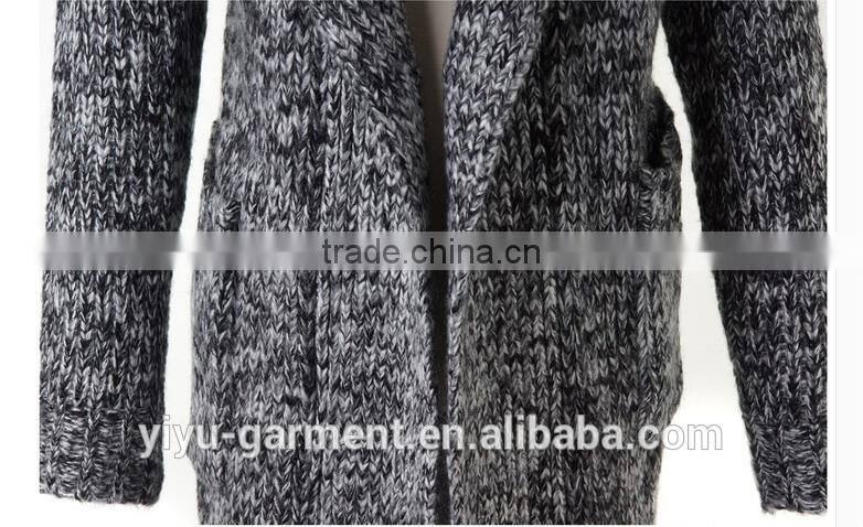 Korea Winter Long Coat Wholesale Knit Hooded Cardigan women sweater