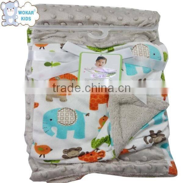 Wholesale soft touch baby warm blanket