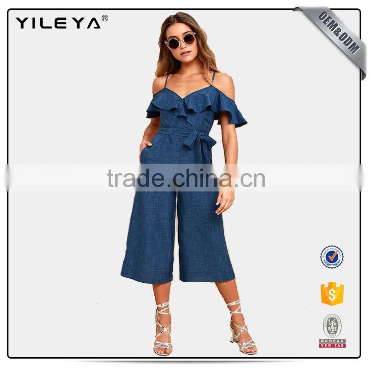 Hot Selling Sexy Jumpsuits With Shoulder-straps women summer wear