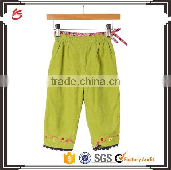 2017 High Quality Floral Dotted Girls Kids Knitwear in Grass Green Girls's Cardigan