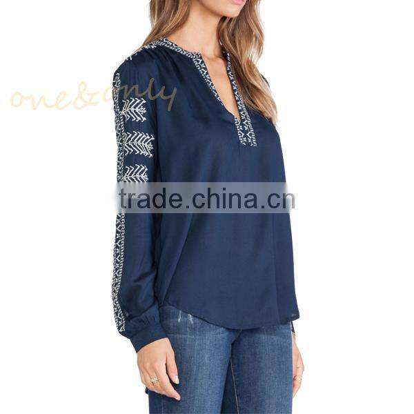 Embroidery pattern latest ladies kurta design