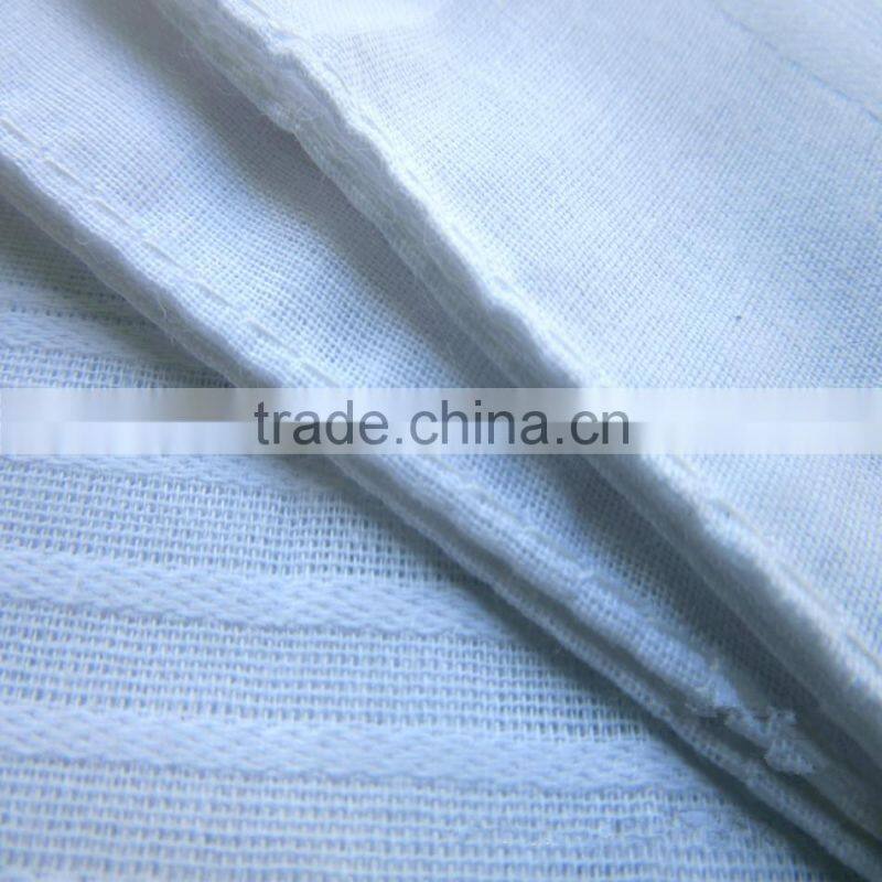 Wholesale hot sale 100% cotton white handkerchief