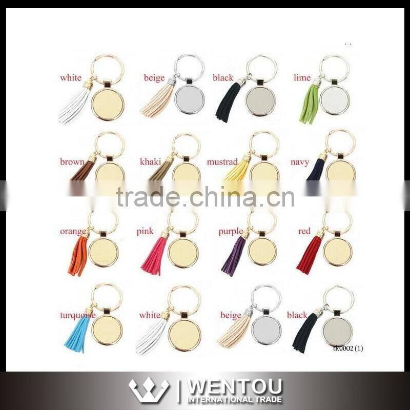 Personized Leather Tassel Keychain