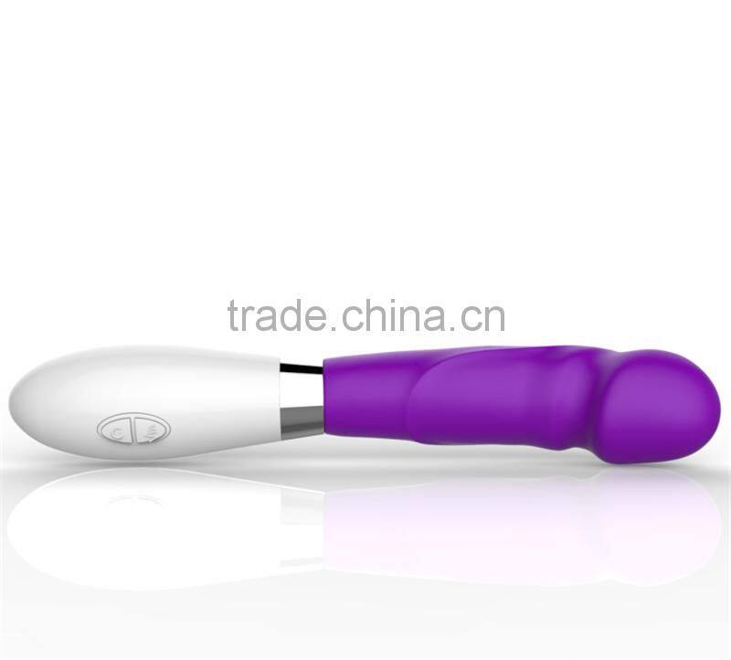 Silicone 10 Speeds Vibrating G Spot Vagina and Clitoris Sex Toy Women Electric Dildo Vibrator