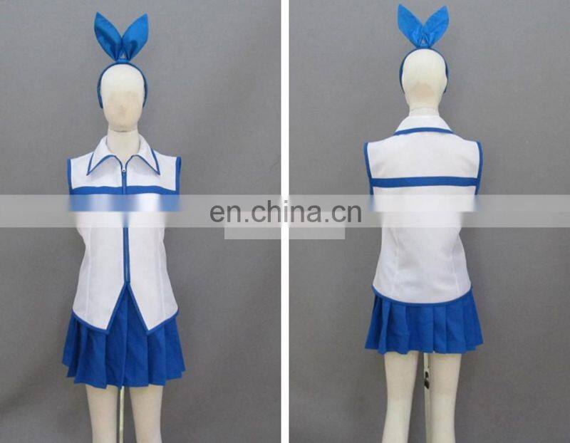 Rose Team-Free Shipping Fairy Tail Lucy Heartfilia White Dress Anime Sexy Halloween Carnival Costumes