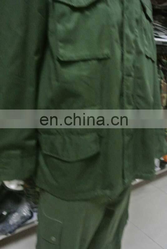 M65 field Parkas Army Green Jacket with Zip & Button Closure