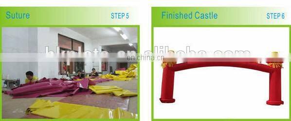 Heart shaped inflatable archway for advertising/commercial inflatable arch for promotiion