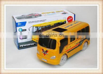 plastic electric musical bo yellow toy airport passenger bus