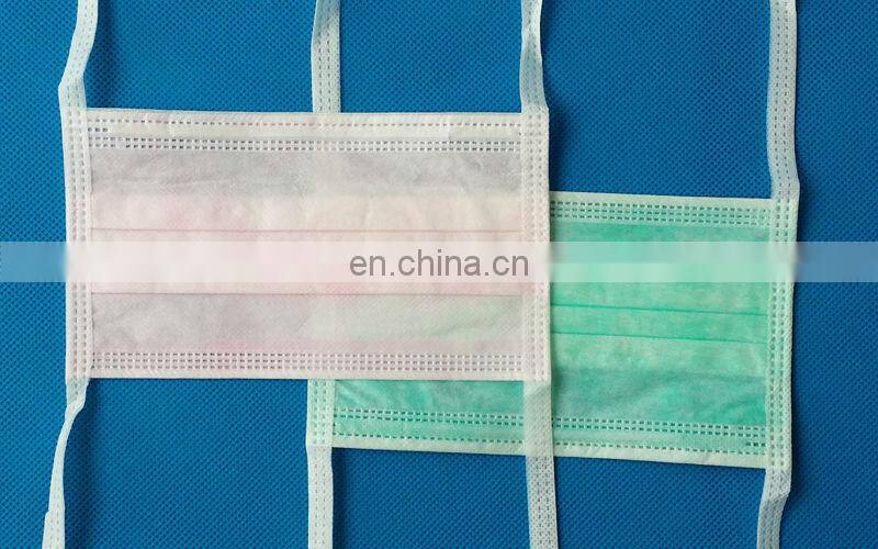 Blue round ear loop 3ply Medical disposable nonwoven face mask