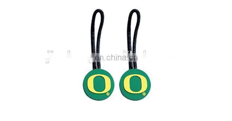 3D pvc monkey's head shape zipper puller for luggage