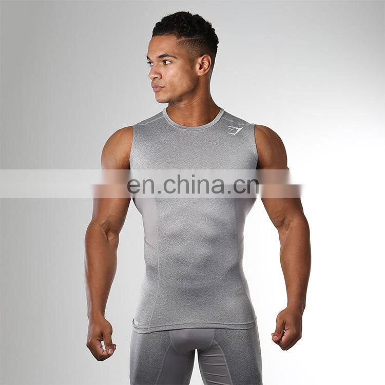 Bodybuilding Fitness Custom Logo Printing Design Mens Gym Men Cotton Polyester Tank Tops