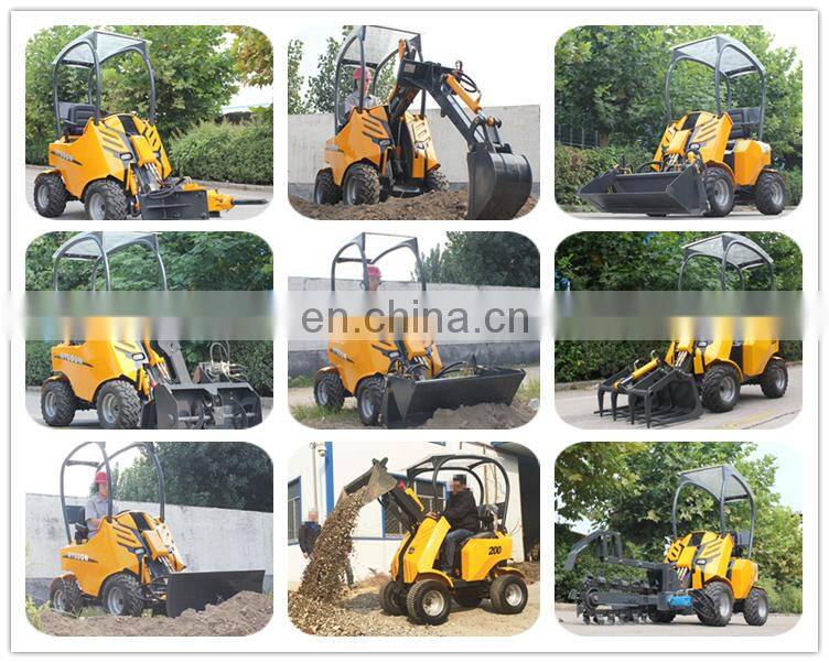 garden machine mini loader skid steer with snow plow attachment sbest price snow blower