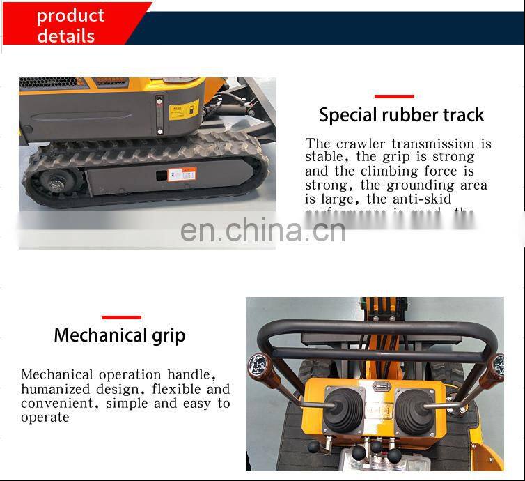 rubber or steel track excavator mini digger trench digger machine for sale