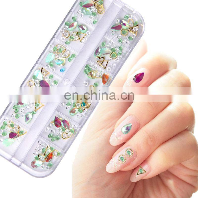 hot sales colorful nail decoration diamond crystal rhinestone for nails